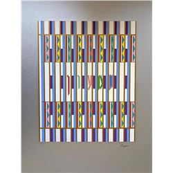 YAAKOV AGAM Serigraph, "Shimeon" Of The 12 Tribes Of Israel