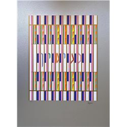 YAAKOV AGAM Serigraph, "Benjamin" Of The 12 Tribes Of Israel