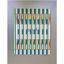 YAAKOV AGAM Serigraph, "Levi" Of The 12 Tribes Of Israel