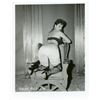 Image 1 : Vintage Very Rare Pin Up Gelatin Photograph Woman 1950s