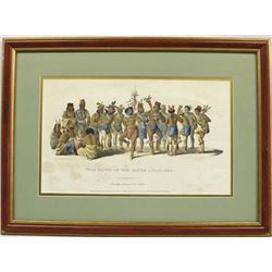 War Dance of the Sauks and Foxes Lithograph