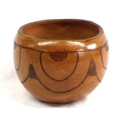 Historic Maricopa Micaceous Clay Pottery Bowl