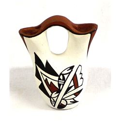 Jemez Pottery Wedding Vase by C. Chosa