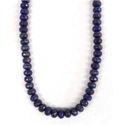 Beautiful Faceted Lapis Bead Necklace