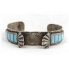 Image 1 : Zuni Silver Turquoise Watch Bracelet by F Weekoty