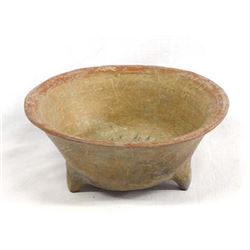 Pre Columbian Mixtec Pottery Tripod Bowl