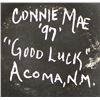 Image 4 : 1997 Acoma ''Good Luck'' Sgraffito Pottery Seed Jar