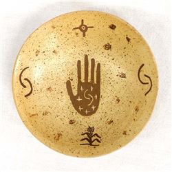 Miniature Hopi Pottery Shallow Bowl, Gwen Setalla