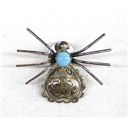 Navajo Sterling Turquoise Push Pin