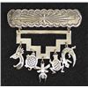 Image 1 : Teme' Navajo Nation Sterling Silver Charm Pin