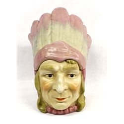Antique Native American Chief’s Head Humidor
