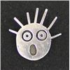 Image 1 : Sterling Silver Astonished Face Pin
