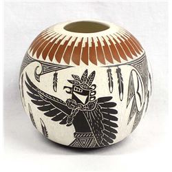 Laguna Pueblo Ceramic Pottery Jar, Lucario