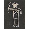 Image 2 : 1995 Navajo Sterling Silver Petroglyph Pin