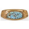 Image 1 : Turquoise Nugget & Shell Beads in Copper Tray