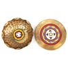 Image 1 : Hand Beaded Copper Bowl and Plate, Kills Thunder