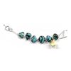 Image 1 : Sterling & Stabilized Turquoise Rabbit Bracelet
