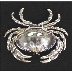 Sterling Silver Crab Pin Pendant