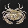 Image 2 : Sterling Silver Crab Pin Pendant