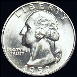 1953-D Washington Silver Quarter UNCIRCULATED