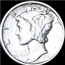 1937-S Mercury Silver Dime UNCIRCULATED