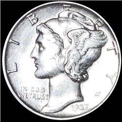 1937-D Mercury Silver Dime UNCIRCULATED