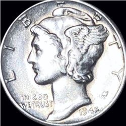 1945-D Mercury Silver Dime UNCIRCULATED