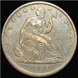 1859-O Seated Half Dollar CLOSELY UNC