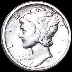 1937-S Mercury Silver Dime CLOSELY UNCIRCULATED