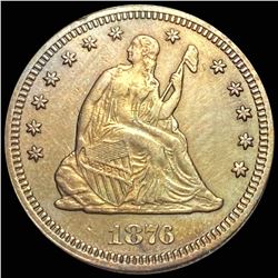 1876-CC Seated Liberty Quarter UNCIRCULATED