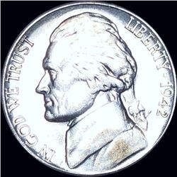 1942-S Jefferson War Nickel CLOSELY UNCIRCULATED