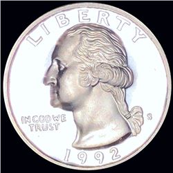1992-S Washington Quarter CHOICE PROOF
