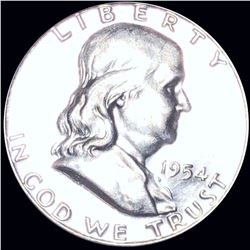 1954 Franklin Half Dollar GEM PROOF
