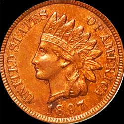 1897 Indian Head Penny NEARLY UNCIRCULATED