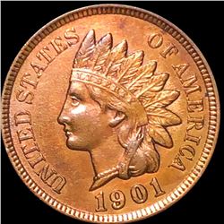 1901 Indian Head Penny CLOSELY UNCIRCULATED