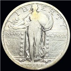 1918-D Standing Quarter LIGHTLY CIRCULATED