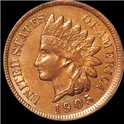 1905 Indian Head Penny ABOUT UNCIRCULATED