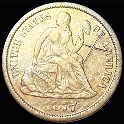 1877-CC Seated Liberty Dime LIGHTLY CIRCULATED