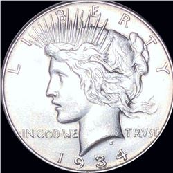 1934 Silver Peace Dollar UNCIRCULATED