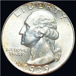 1939 Washington Silver Quarter UNCIRCULATED