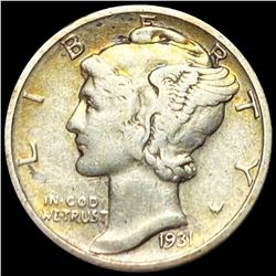 1931-S Mercury Silver Dime ABOUT UNCIRCULATED
