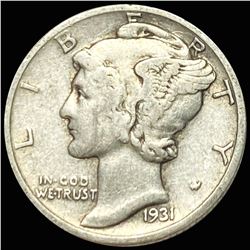 1931-S Mercury Silver Dime LIGHTLY CIRCULATED