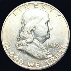 1949-S Franklin Half Dollar NEARLY UNCIRCULATED