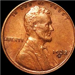 1932-D Lincoln Wheat Penny CLOSELY UNCIRCULATED