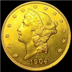 1904 $20 Gold Double Eagle GEM BU