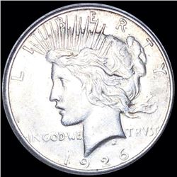 1926-S Silver Peace Dollar ABOUT UNCIRCULATED