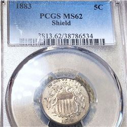 1883 Shield Nickel PCGS - MS62