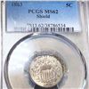 Image 1 : 1883 Shield Nickel PCGS - MS62