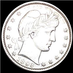1893-S Barber Silver Quarter CLOSELY UNC