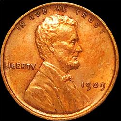 1909 V.D.B. Lincoln Wheat Penny CLOSELY UNC